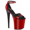 Pleaser - FLAMINGO884 Sandale à bride à la cheville, Pole dance chaussures - Rouge/Noir Product image